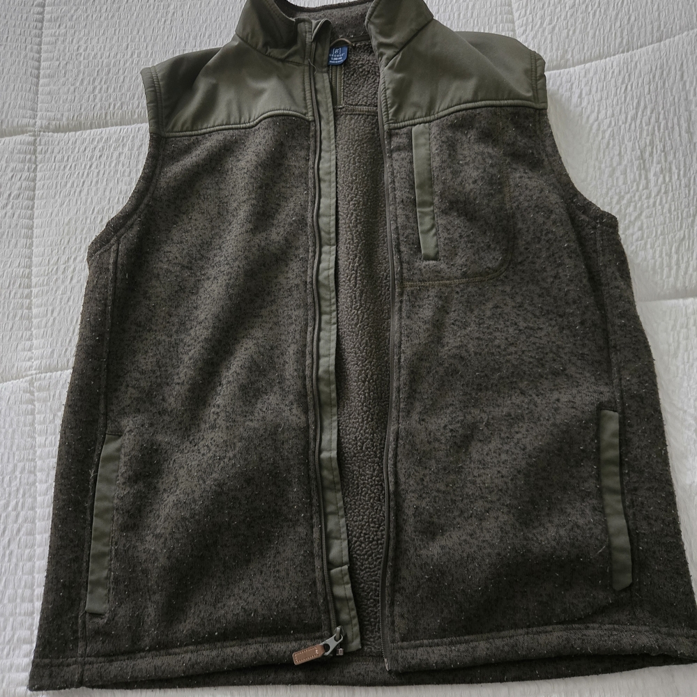 George Men's Green and Gray Vest